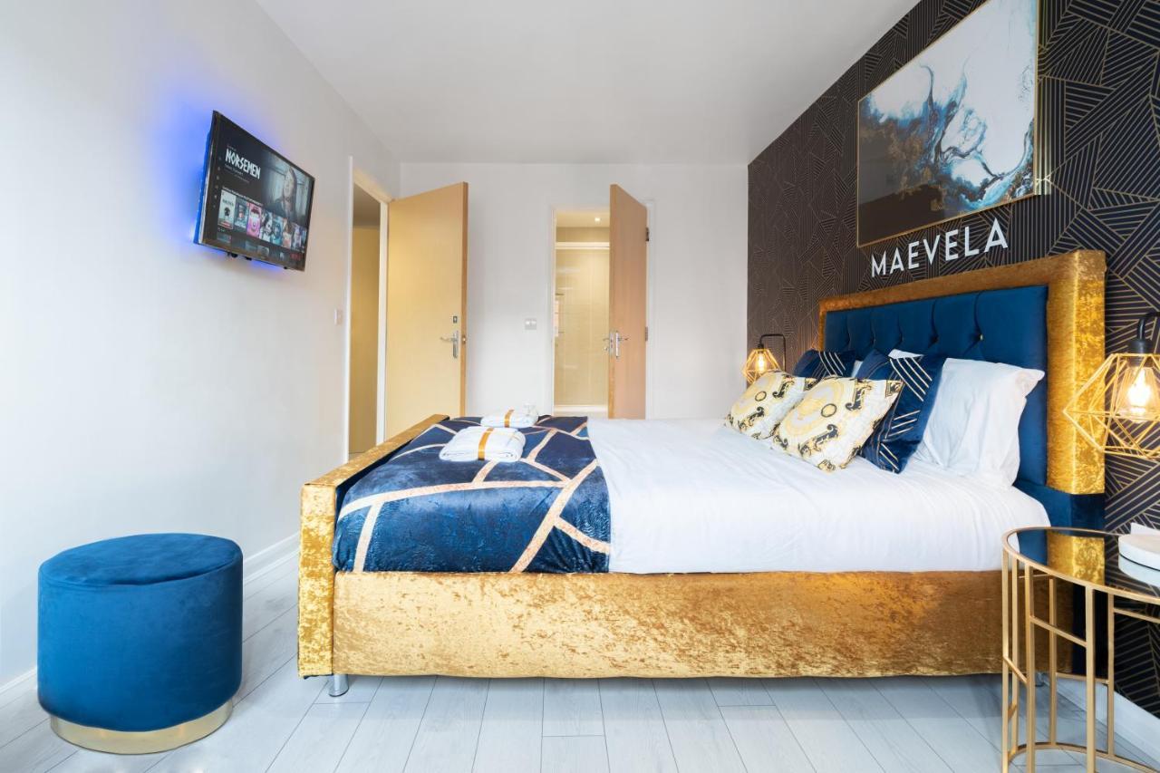 Maevela Apartments - Ultra Lavish Luxury 2 Bed Apartment City Centre - With Balcony - Free Secure Parking - Ps4 & Smart Tv'S バーミンガム エクステリア 写真